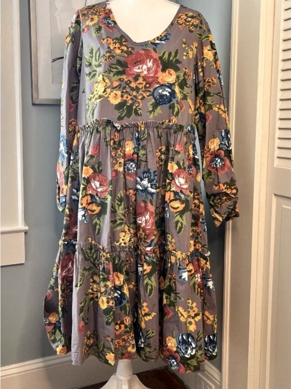 Stunning Ewa I Walla Floral Cottagecore to the MAX tiered dress! SUPER RARE FIND